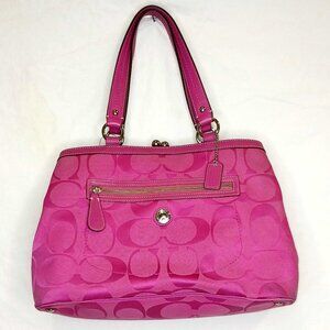 Coach Monogram Canvas Shoulder Bag